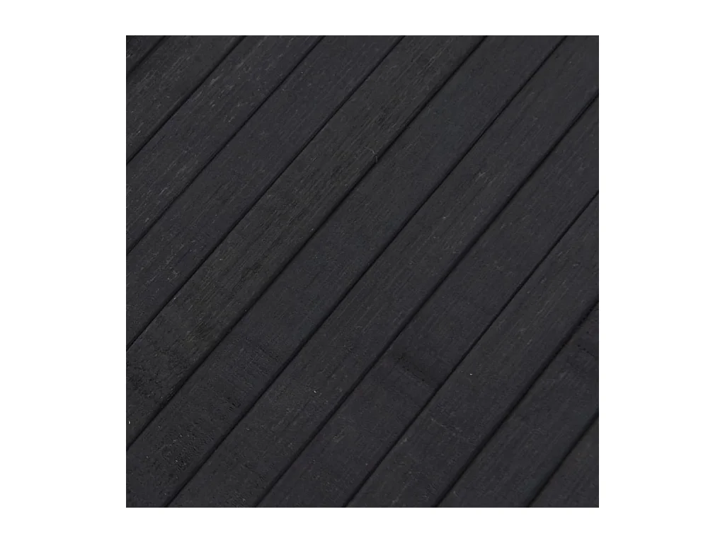 Alfombra rectangular bambú gris 80x200 cm