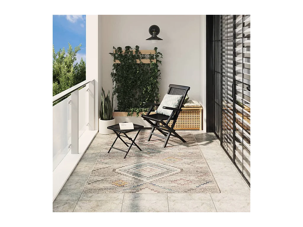 Teppich ARBIZU Indoor und Outdoor Vintage-Design 160x230 cm