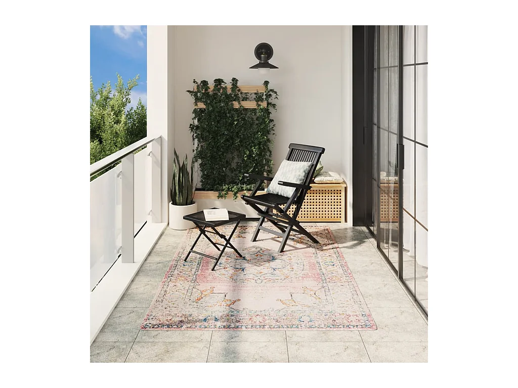 Teppich ARBIZU Indoor und Outdoor Vintage-Design 160x230 cm