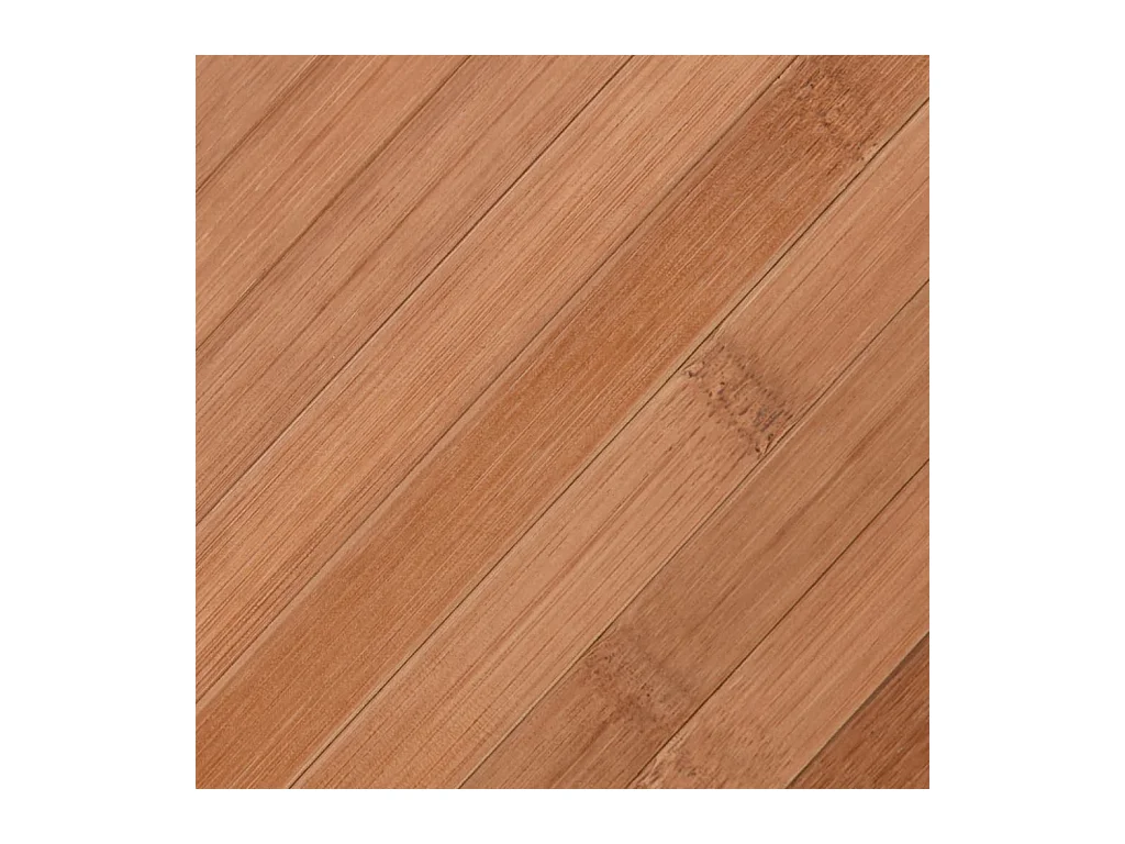 Alfombra rectangular bambú color natural 80x200 cm