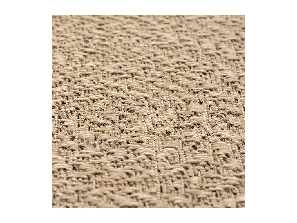 Vloerkleed ZIZUR binnen en buiten 80x250 cm jute look