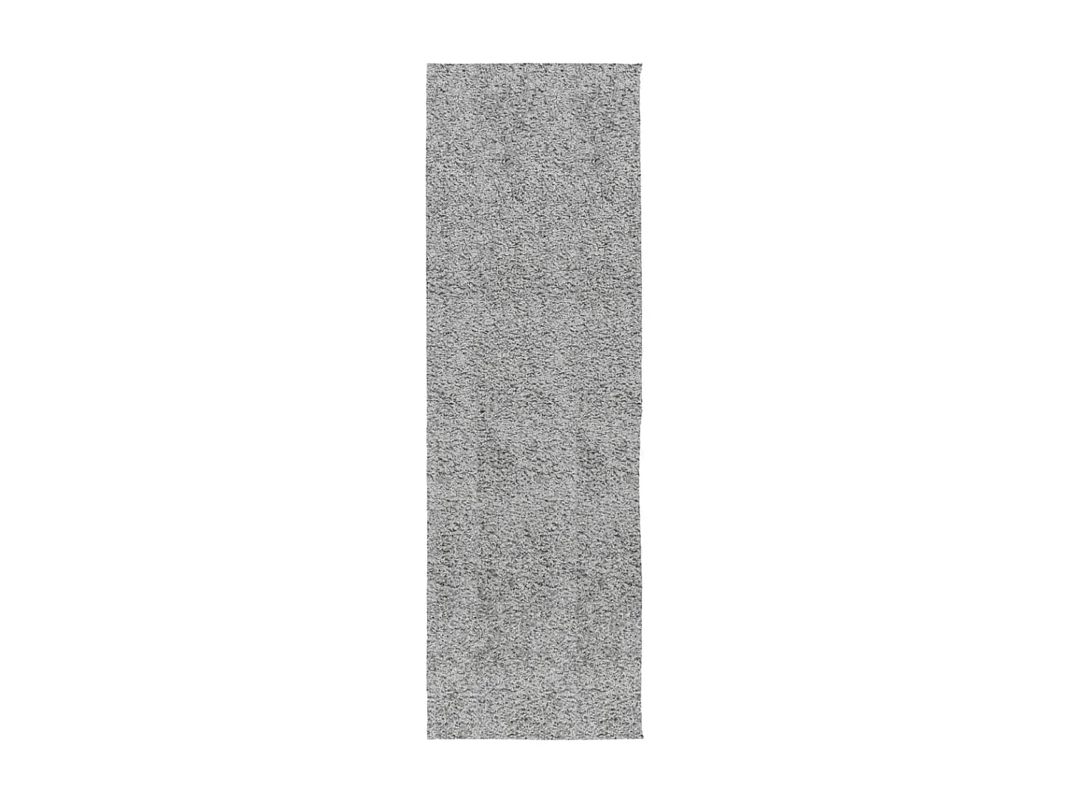 Tapis shaggy PAMPLONA poils longs moderne gris 80x250 cm
