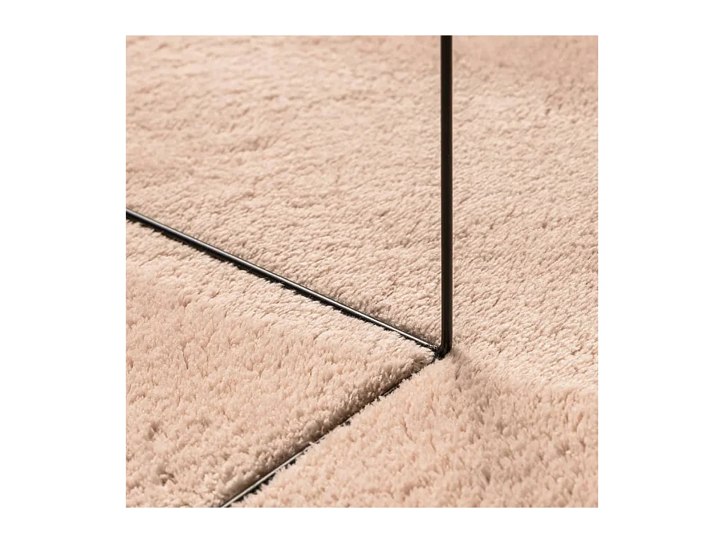 Tapis HUARTE à poils courts doux lavable rouge clair 240x240 cm