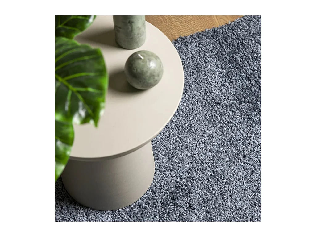 Tapis shaggy PAMPLONA poils longs moderne bleu 80x150 cm