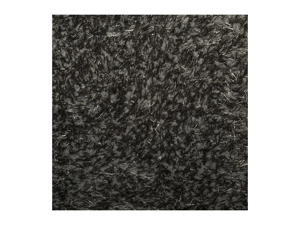 Tapis ISTAN à poils longs aspect brillant anthracite Ø 120 cm