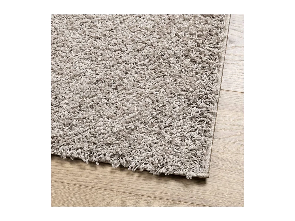 Tapete shaggy de pelo alto PAMPLONA 140x200 cm bege