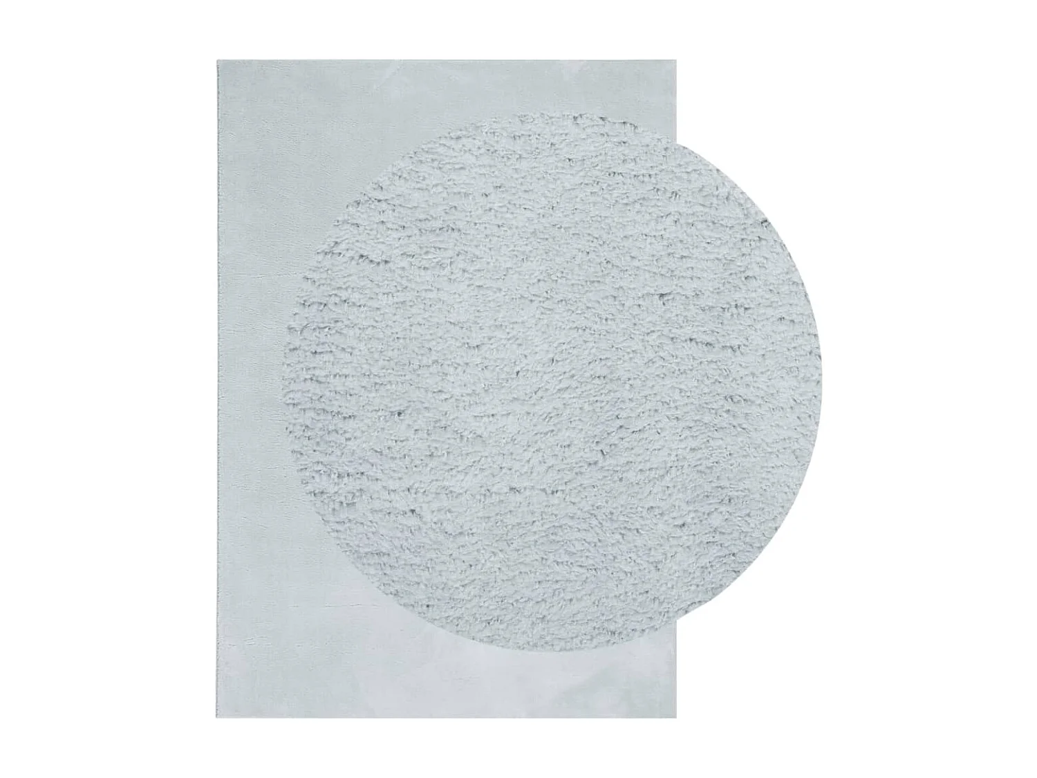 Tapete pelo curto macio e lavável HUARTE 120x170 cm azul