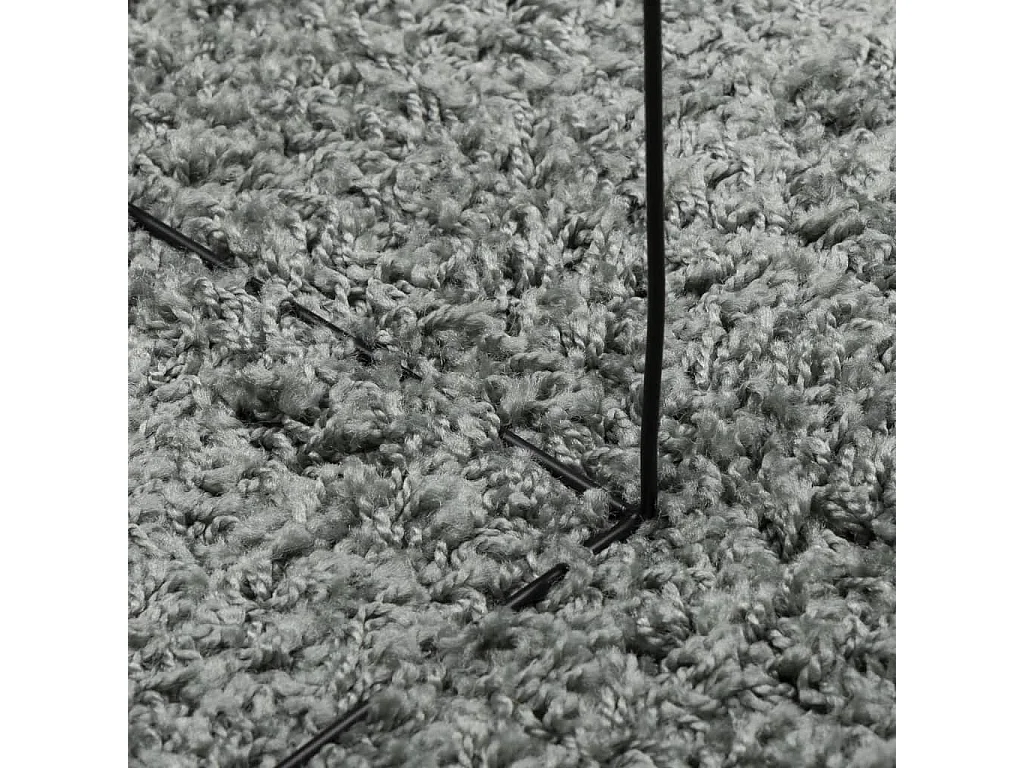 Alfombra de pelo largo moderna verde 160x230 cm