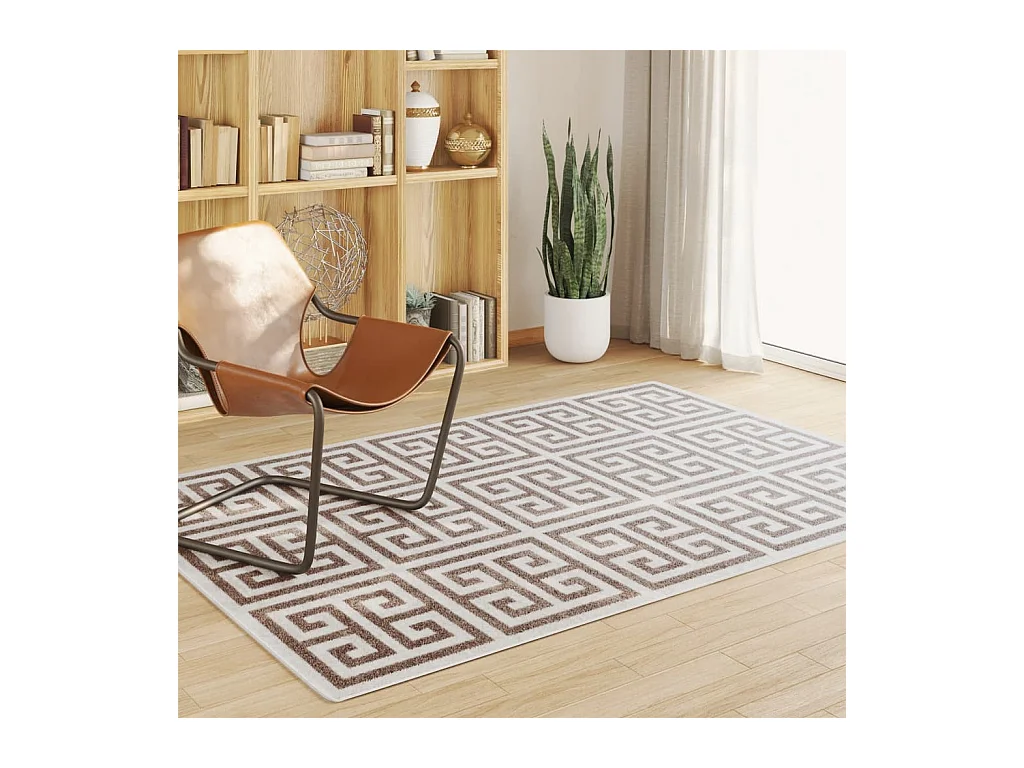 Tapis intérieur extérieur à poils courts 160x230cm antidérapant