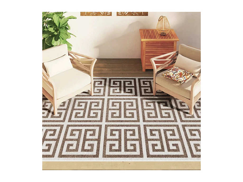 Tapis intérieur extérieur à poils courts 160x230cm antidérapant