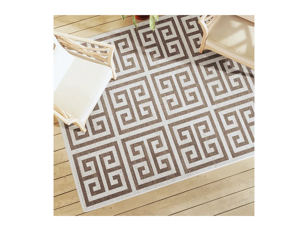 Tapis intérieur extérieur à poils courts 160x230cm antidérapant