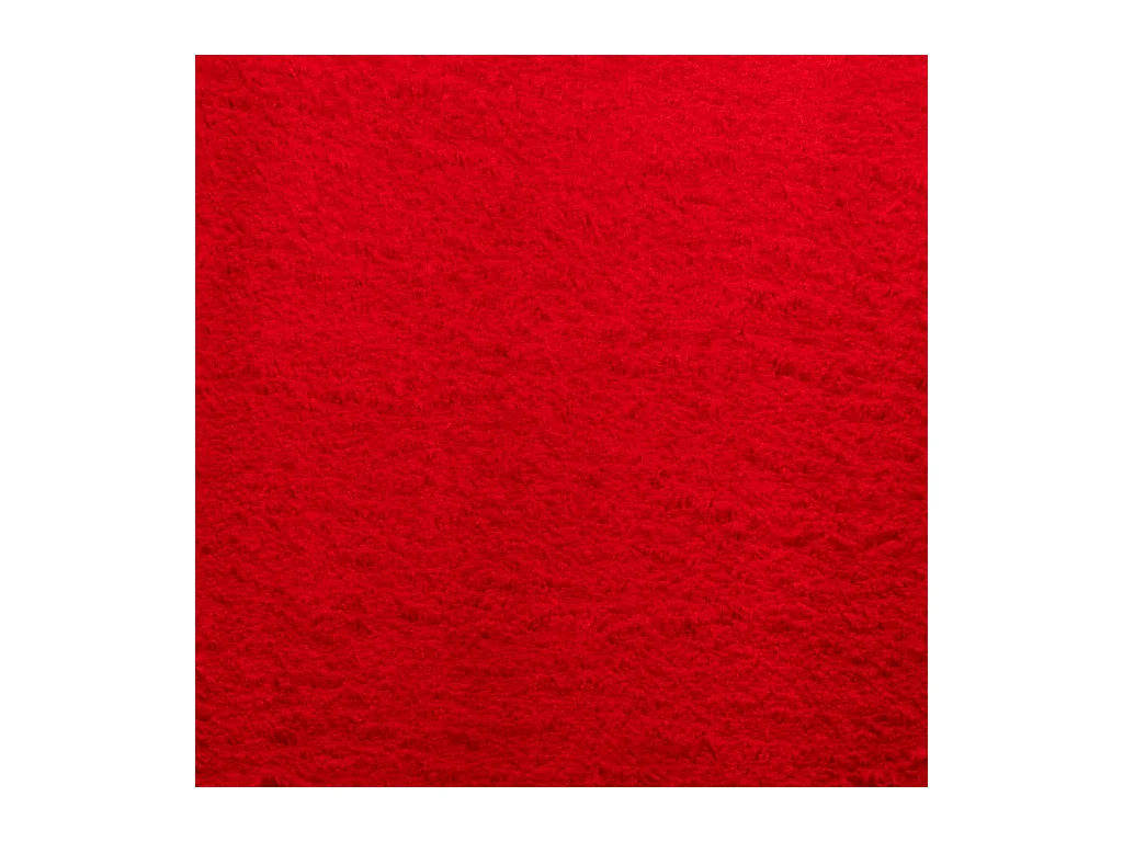Tapis HUARTE à poils courts doux et lavable rouge 140x200 cm