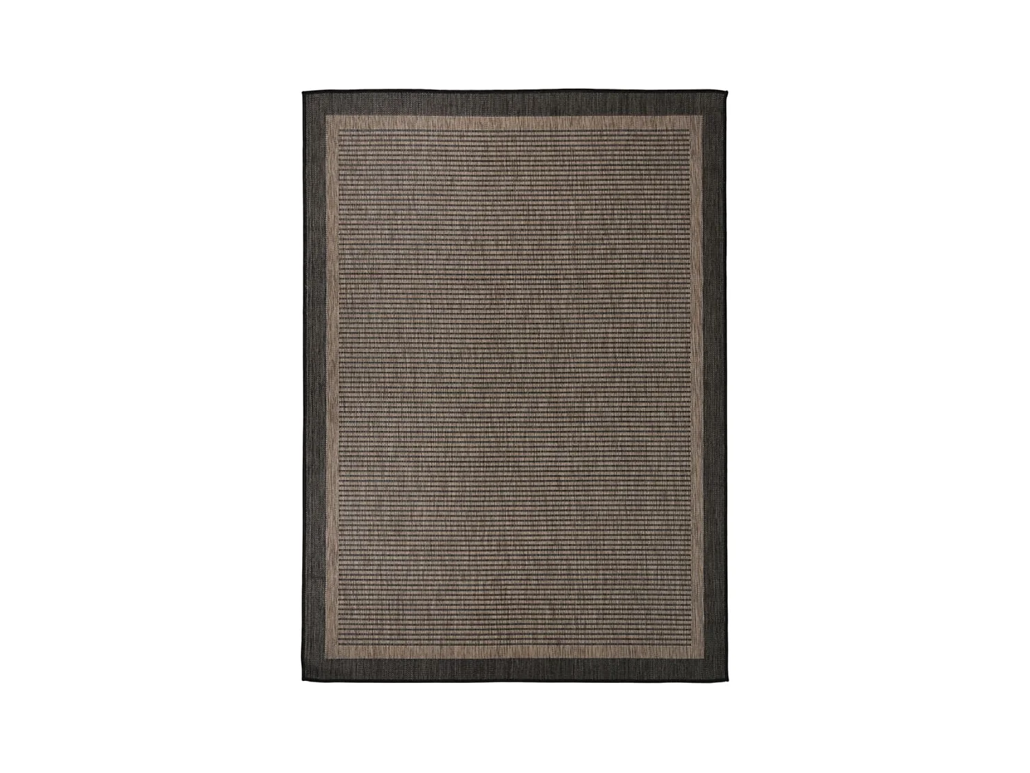 Tappeto da Esterni a Tessitura Piatta 200x280 cm Marrone Scuro
