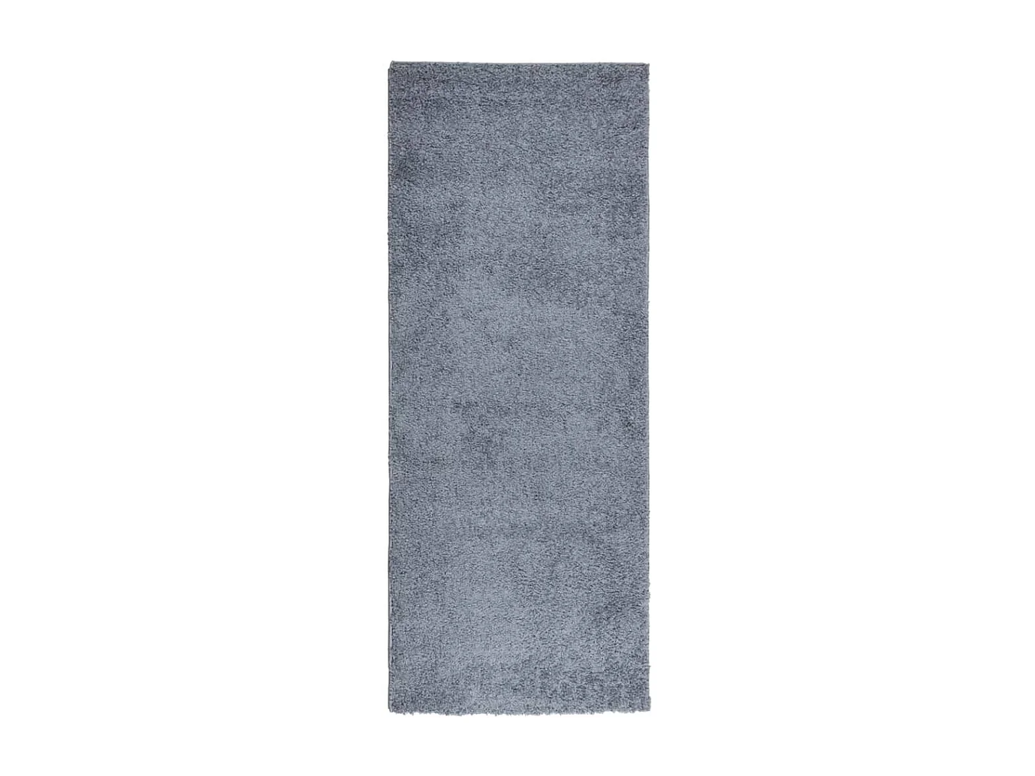 Teppich Shaggy Hochflor Modern Blau 80x200 cm