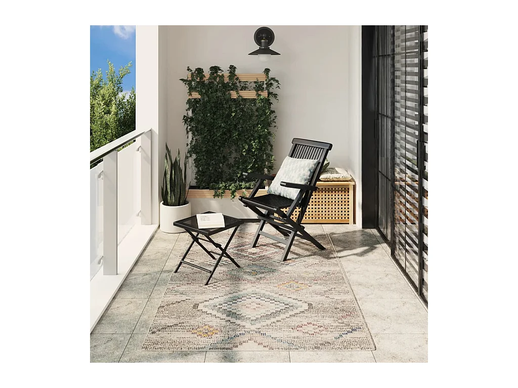 Tapis ARBIZU intérieur extérieur design vintage 140x200 cm