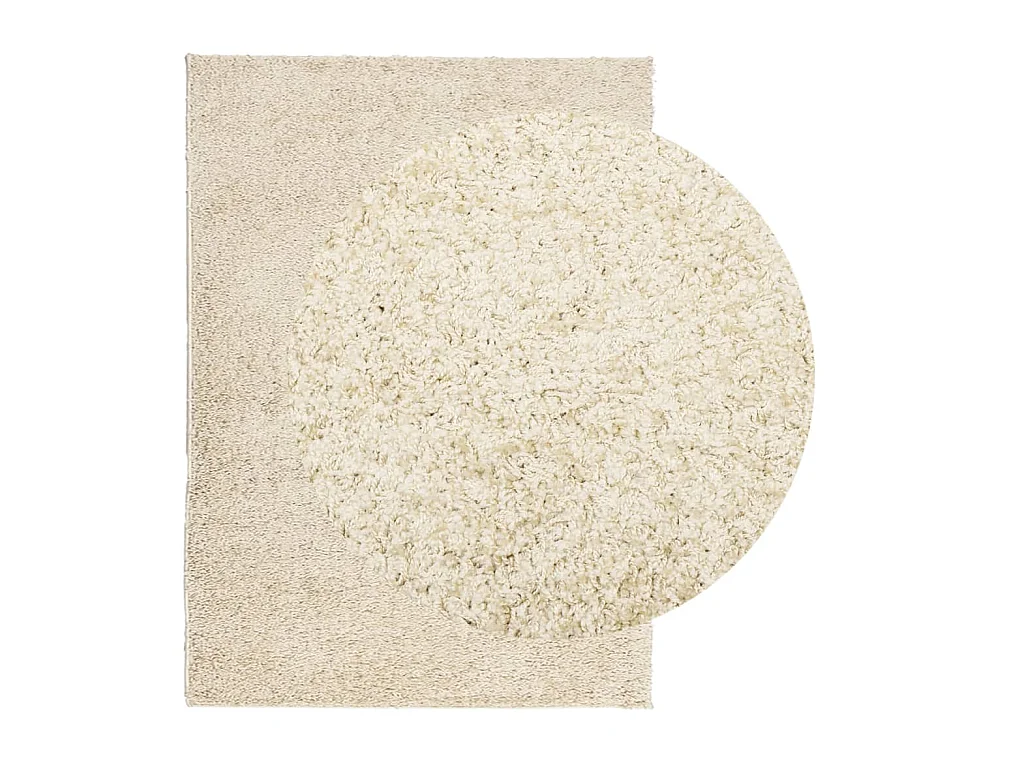 Alfombra peluda de pelo largo moderna PAMPLONA dorado 200x280cm