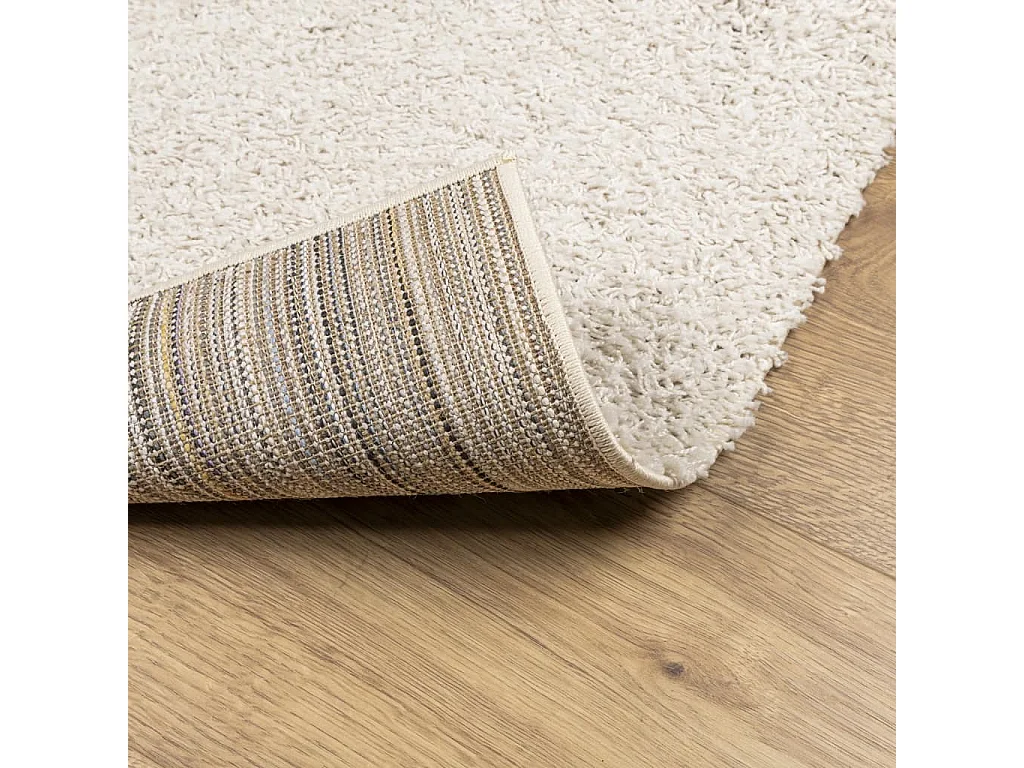 Tapis shaggy PAMPLONA poils longs moderne crème 120x170 cm