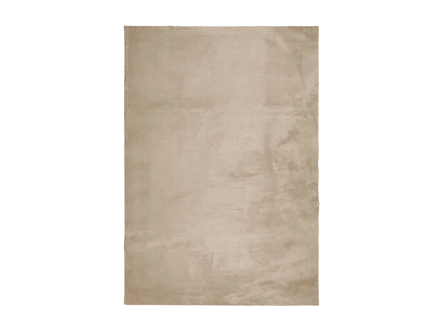 Tapis HUARTE à poils courts doux et lavable sable 140x200 cm