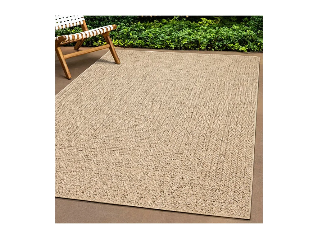 Tapis ZIZUR 60x110 cm aspect de jute intérieur et extérieur