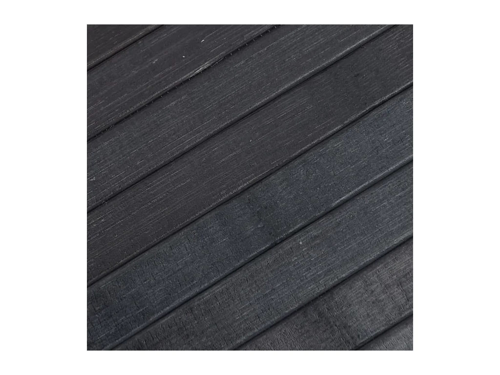 Alfombra rectangular bambú gris 70x200 cm