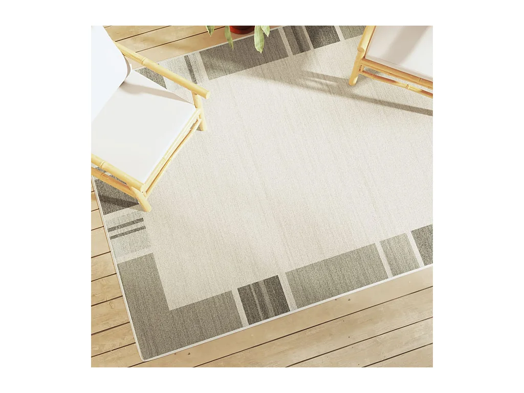 Tapis intérieur extérieur à poils courts 160x230cm antidérapant