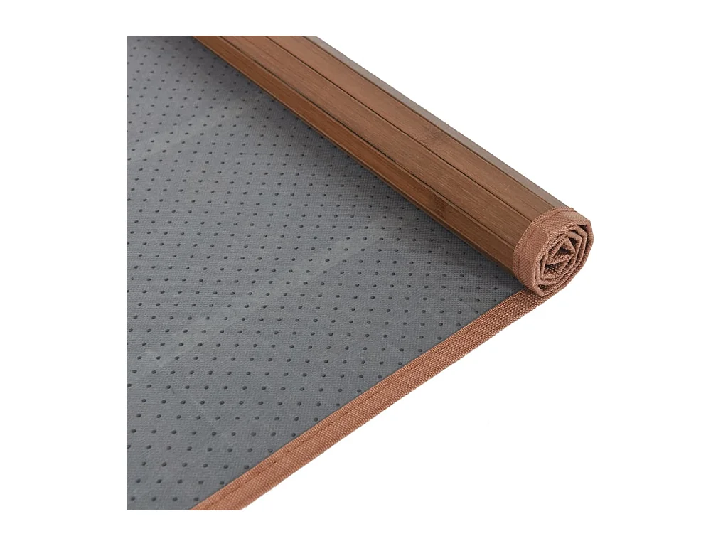 Teppich Rechteckig Braun 80x100 cm Bambus