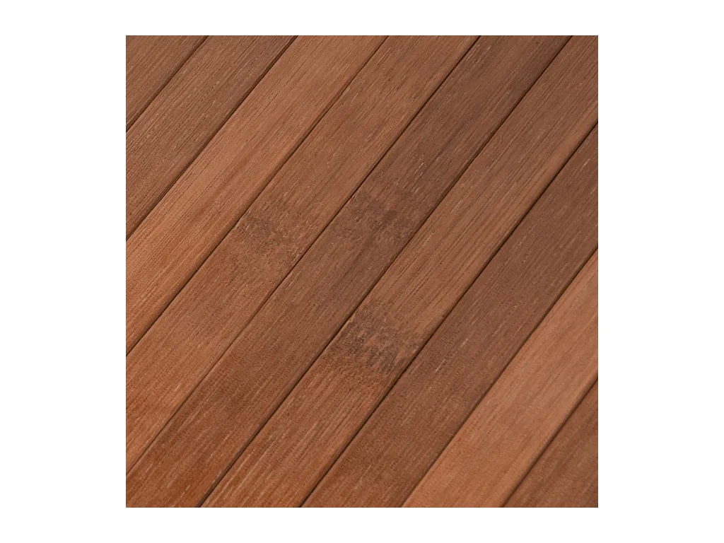 Teppich Rechteckig Braun 80x100 cm Bambus