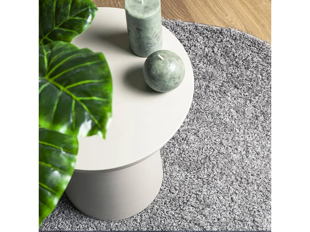 Tapis shaggy PAMPLONA poils longs moderne gris 140x200 cm