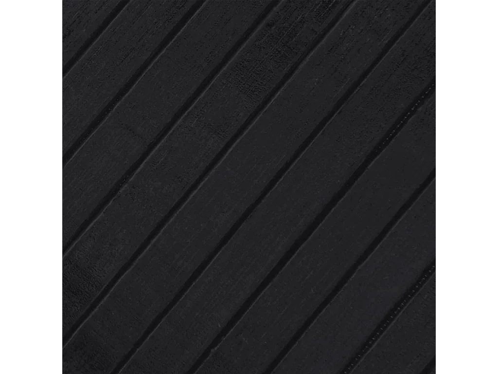 Teppich Rechteckig Schwarz 70x300 cm Bambus