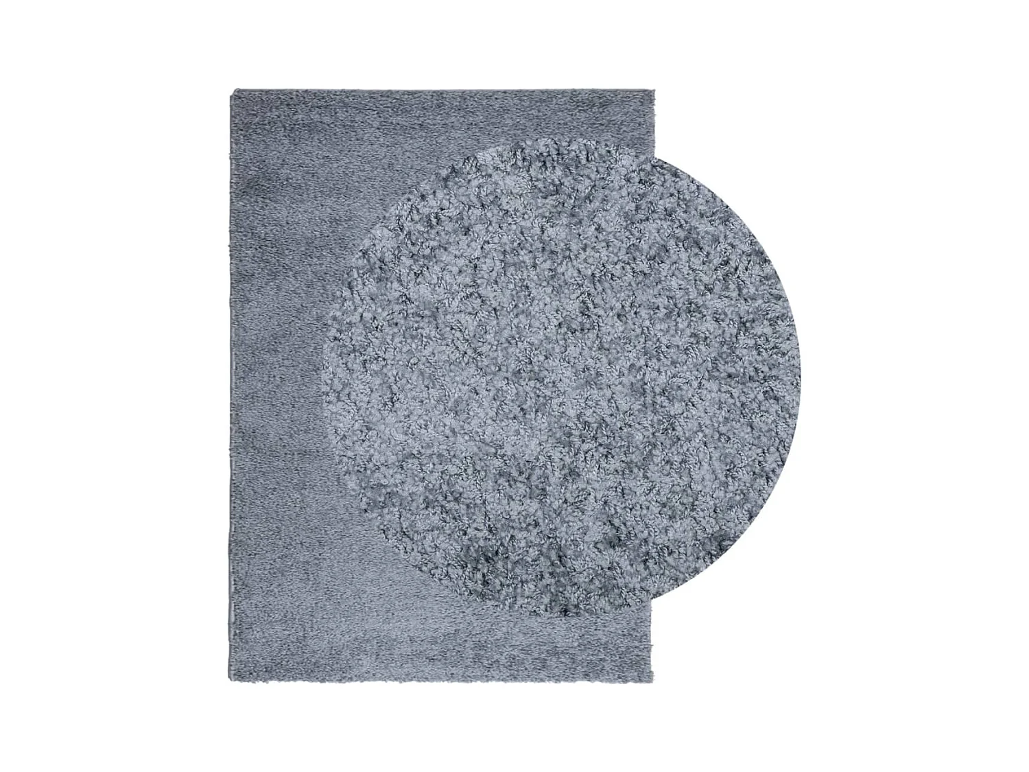 Tapis shaggy PAMPLONA poils longs moderne bleu 200x280 cm