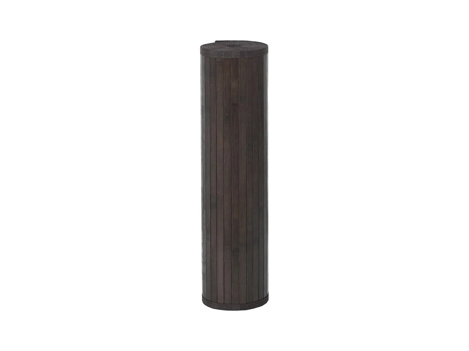 Tapis rectangulaire marron foncé 70x300 cm bambou