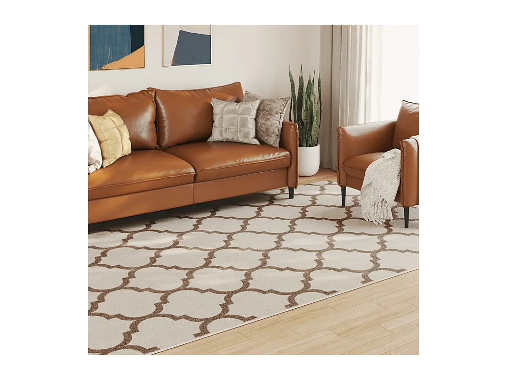 Tapis intérieur extérieur à poils courts 190x300cm antidérapant