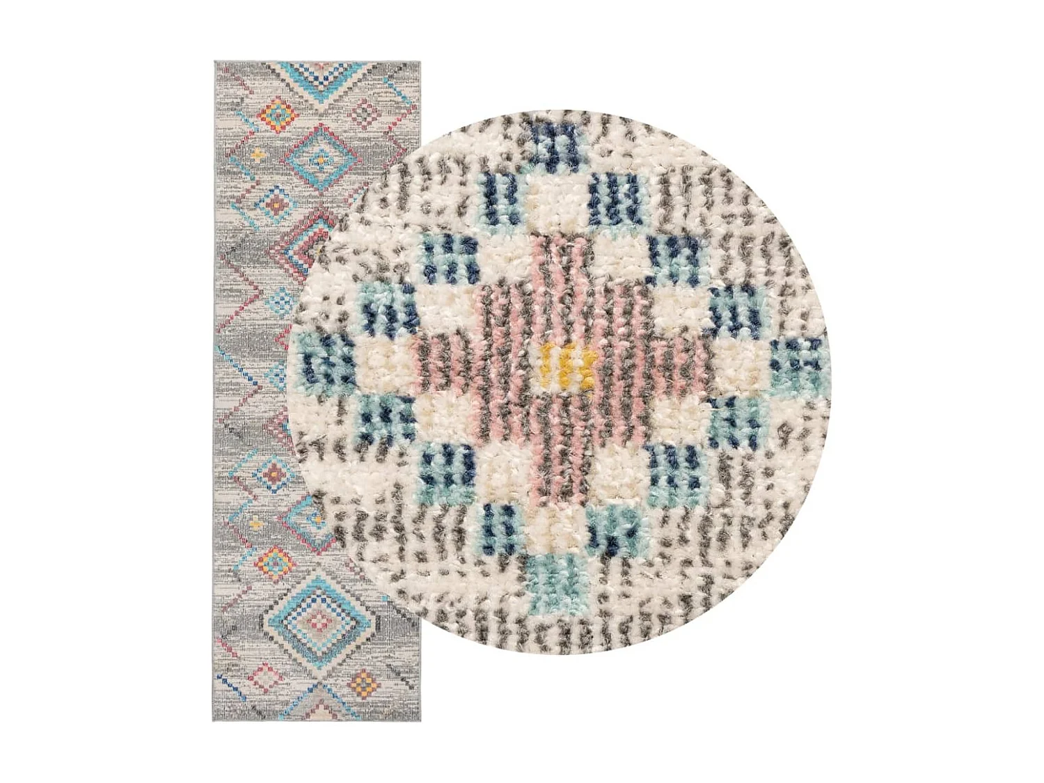 Alfombra de interior/exterior diseño vintage ARBIZU 80x250 cm