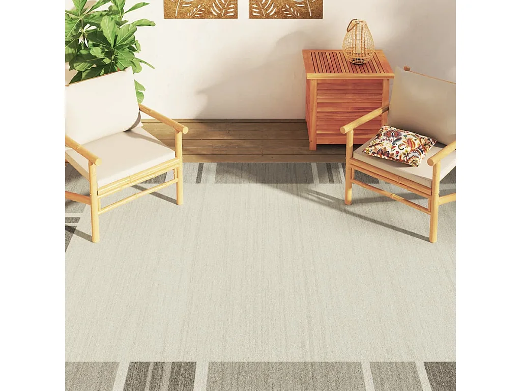 Alfombra interior exterior antideslizante pelo corto 190x300 cm