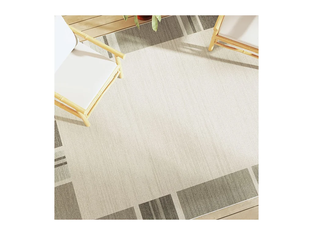 Tapis intérieur extérieur à poils courts 190x300cm antidérapant