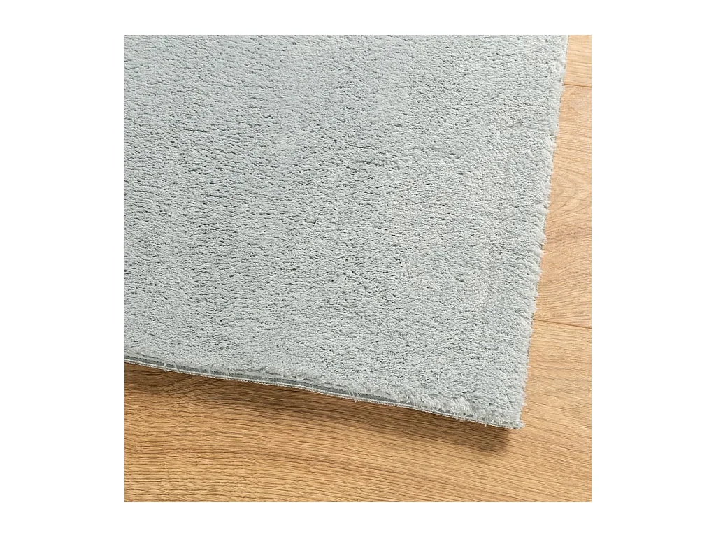 Tapis HUARTE à poils courts doux et lavable bleu 140x200 cm