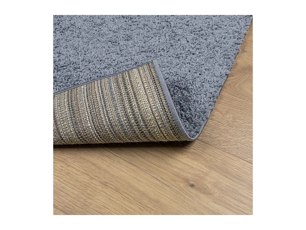 Tapis shaggy PAMPLONA poils longs moderne bleu 100x200 cm