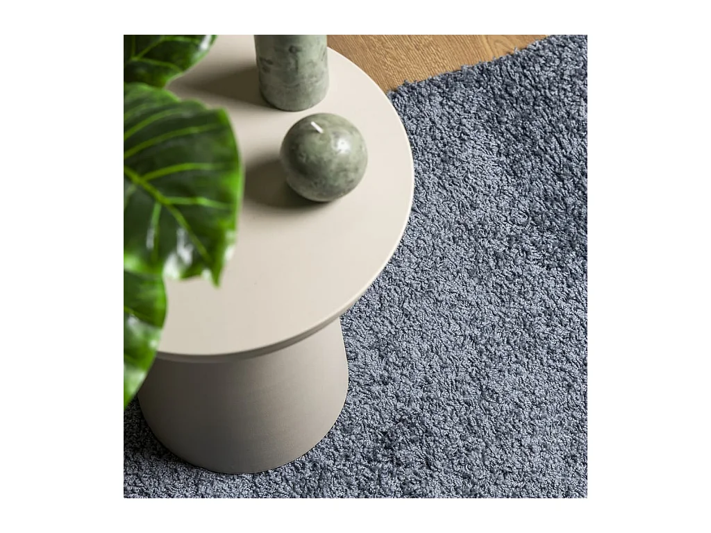 Tapis shaggy PAMPLONA poils longs moderne bleu 100x200 cm