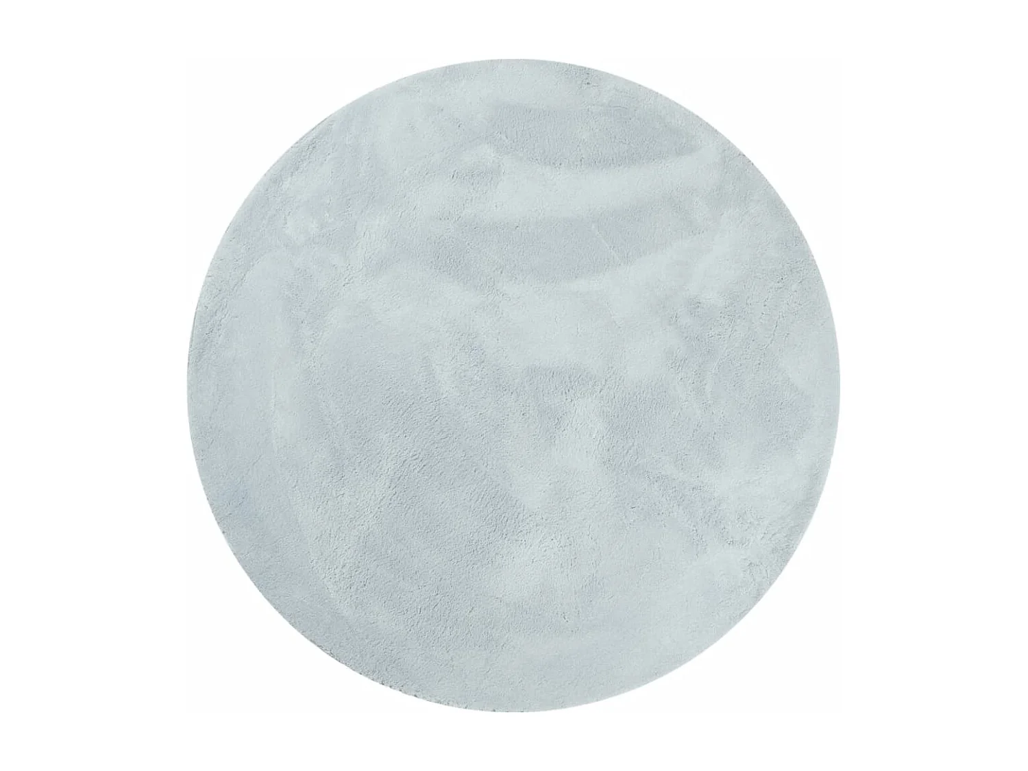 Vloerkleed HUARTE laagpolig zacht wasbaar Ø 160 cm blauw