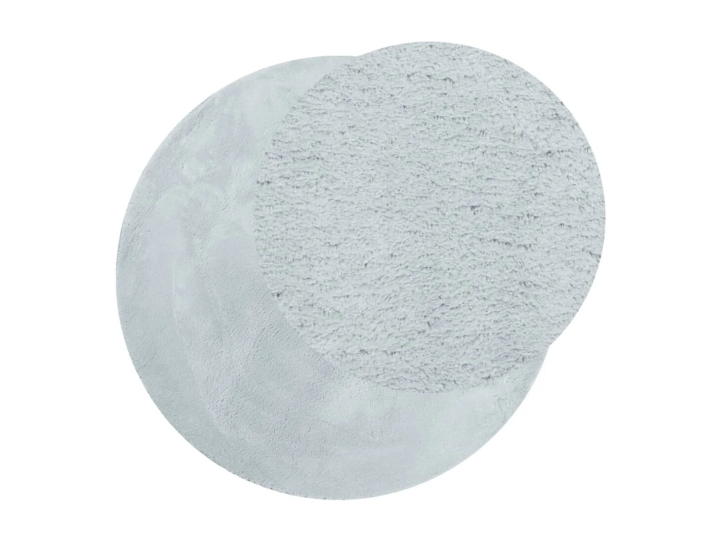 Vloerkleed HUARTE laagpolig zacht wasbaar Ø 160 cm blauw