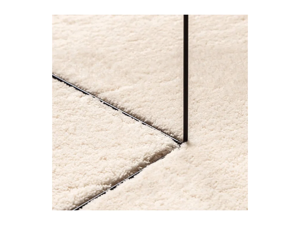 Tapis HUARTE à poils courts doux et lavable beige 120x170 cm