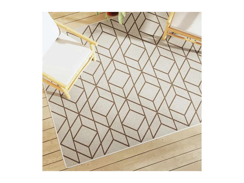 Tapis intérieur extérieur à poils courts 160x230cm antidérapant