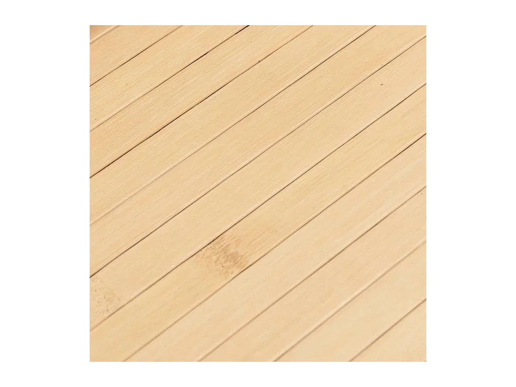 Tappeto Rettangolare Natura Chiaro 80x100 cm in Bambù