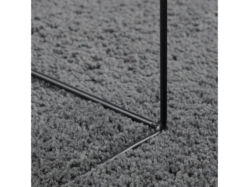 Alfombra de pelo corto OVIEDO gris antracita 60x110 cm