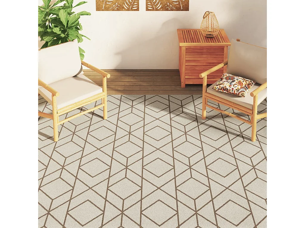 Tappeto a Pelo Corto Multicolore 190x300 cm Interni/Esterni