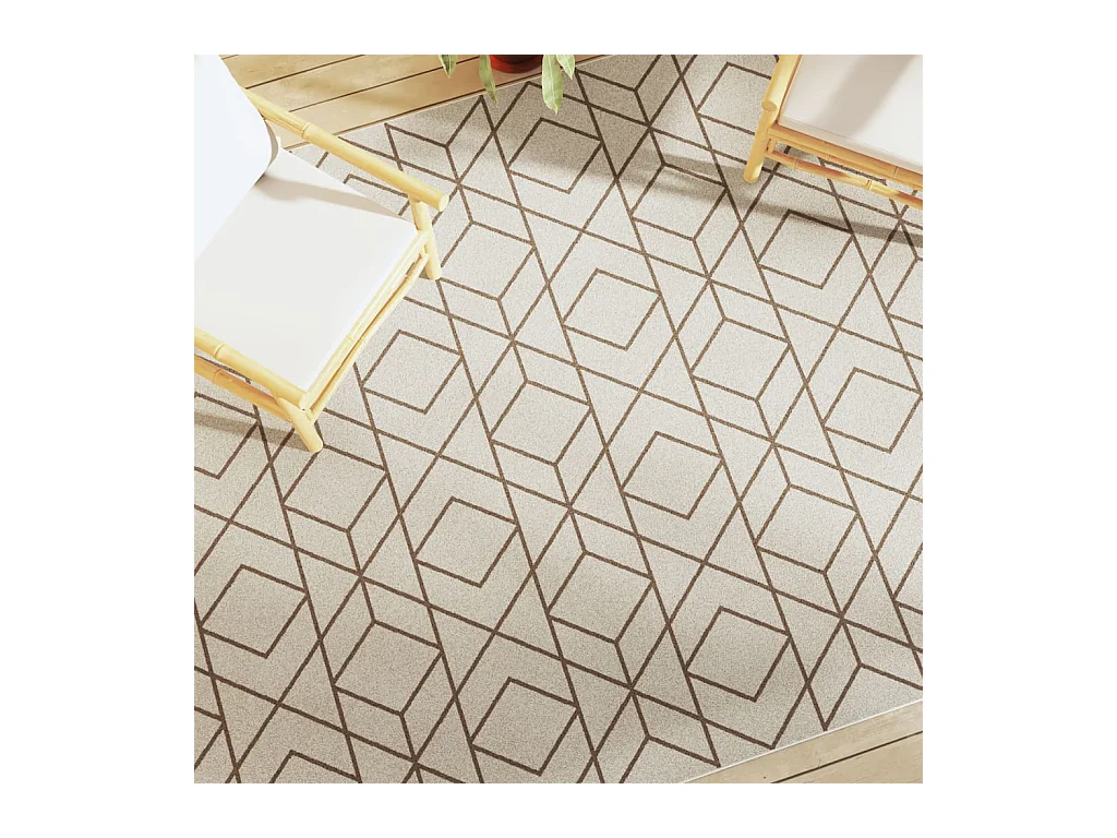 Tapis intérieur extérieur à poils courts 190x300cm antidérapant