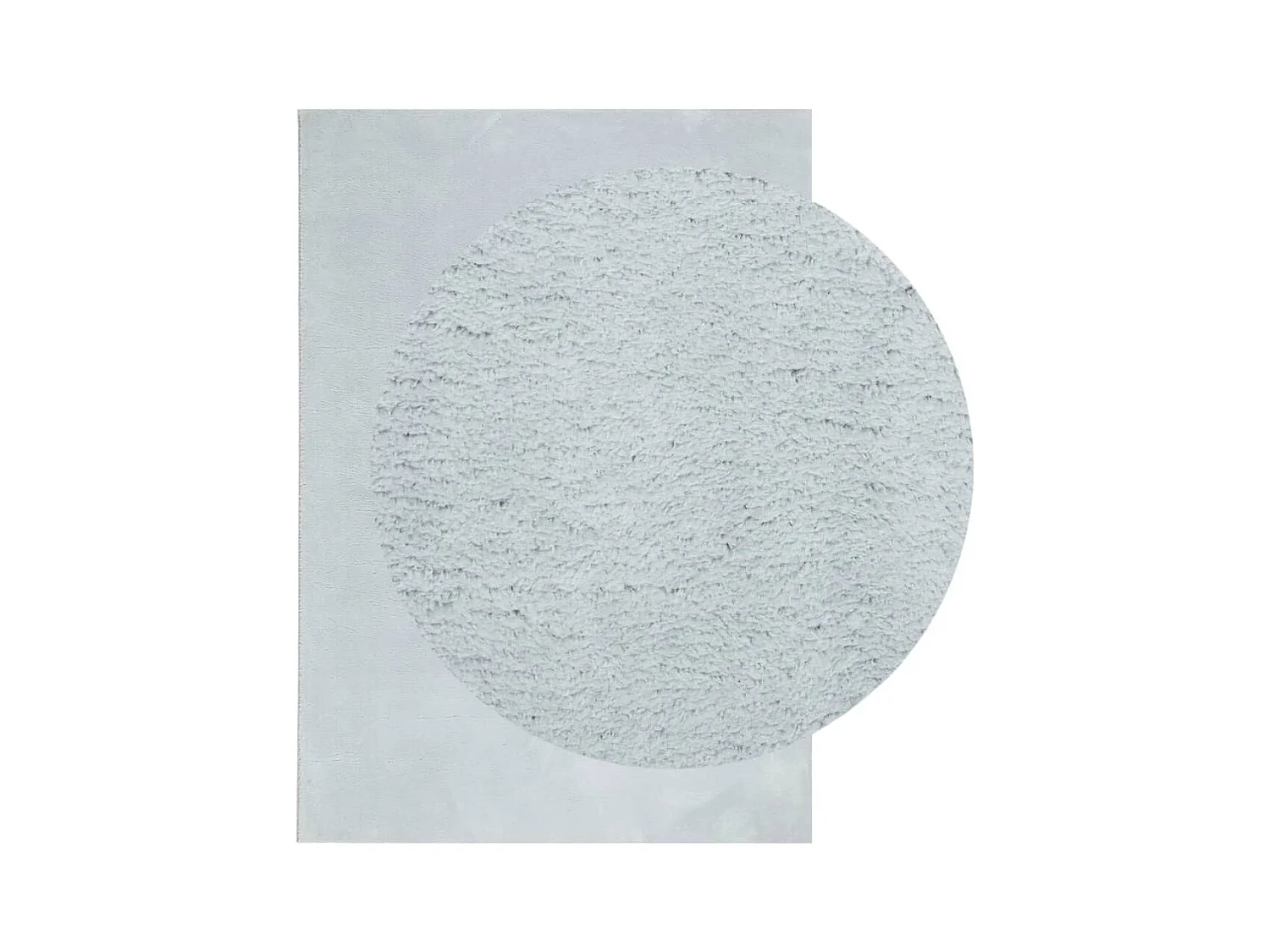 Tapis HUARTE à poils courts doux et lavable bleu 160x230 cm