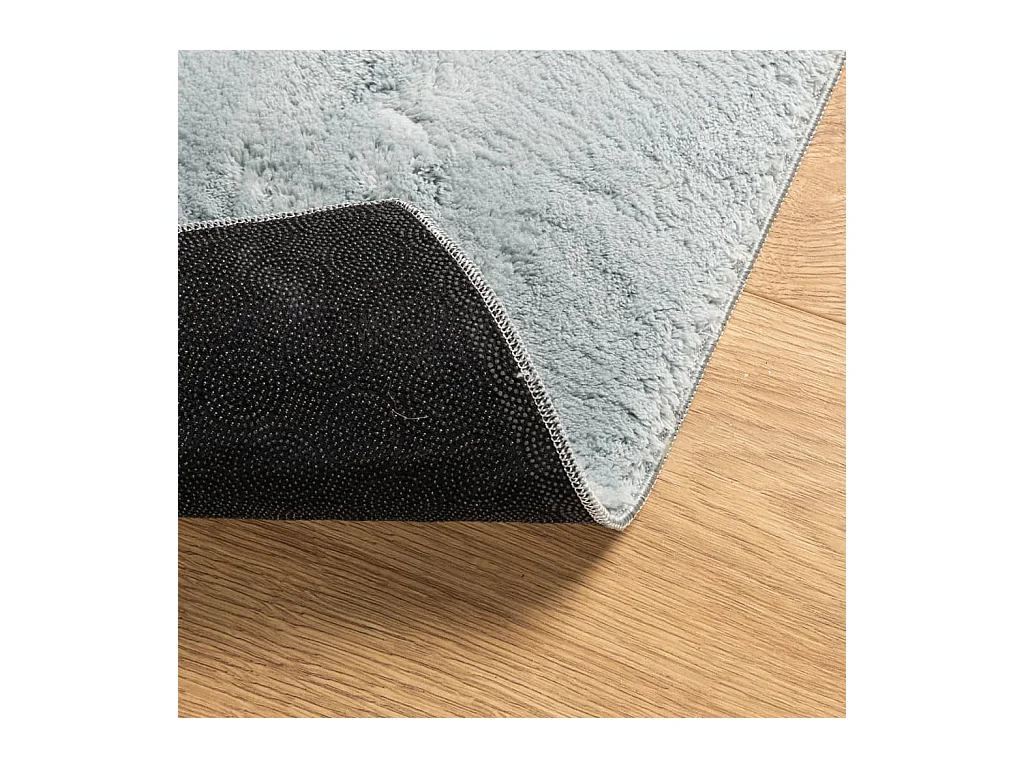 Tapis HUARTE à poils courts doux et lavable bleu 160x230 cm