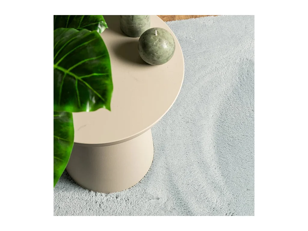 Tapis HUARTE à poils courts doux et lavable bleu 160x230 cm