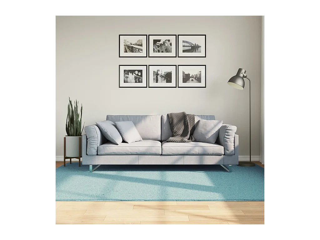 Tapis OVIEDO à poils courts vert 160x230 cm